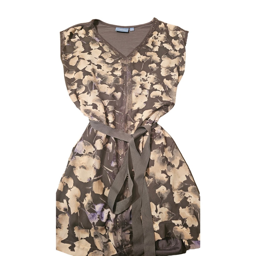 Simply Vera‎ floral gray blouse size large